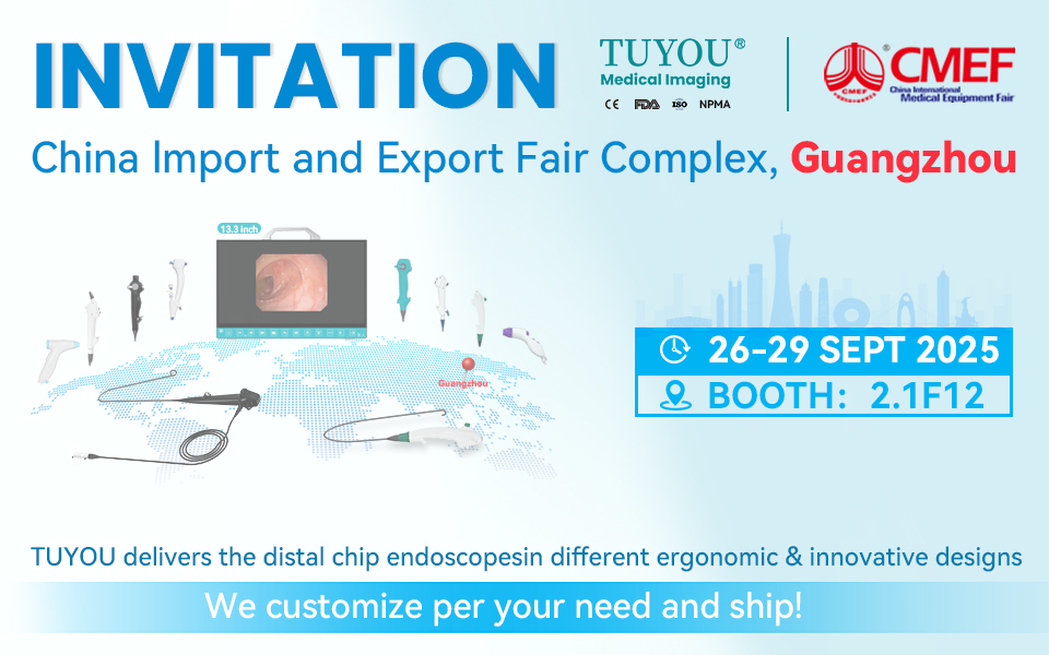 Últimas notícias da empresa sobre CMEF 2025 Exposição de Guangzhou TUYOU® Endoscópio Câmera Revolução 360°