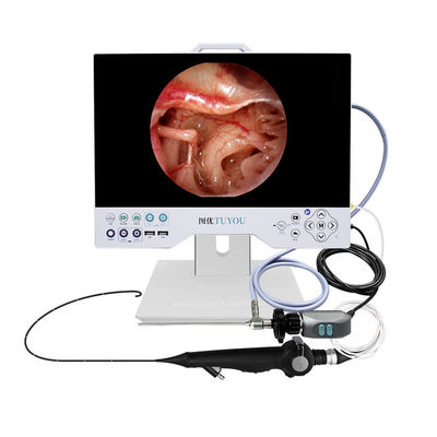 Sistema de câmera de endoscopia rígida e flexível para cirurgias uterinas TUYOU